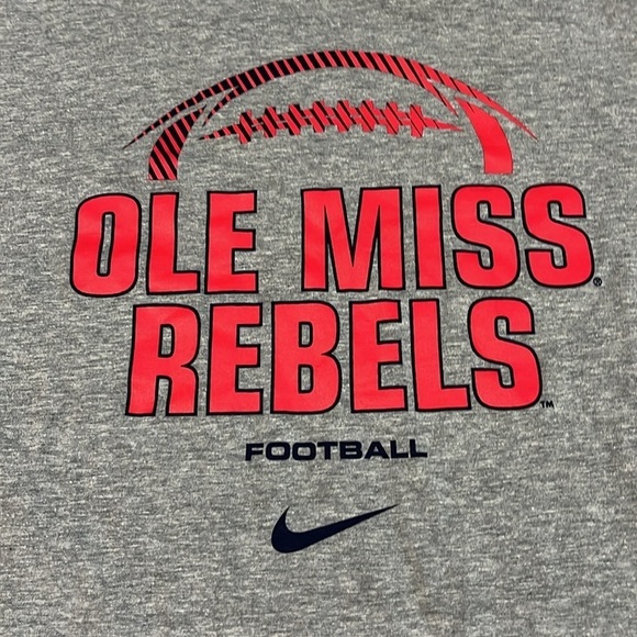 Nike Ole Miss Rebels Football Tee Size Large - Picture 2 of 7